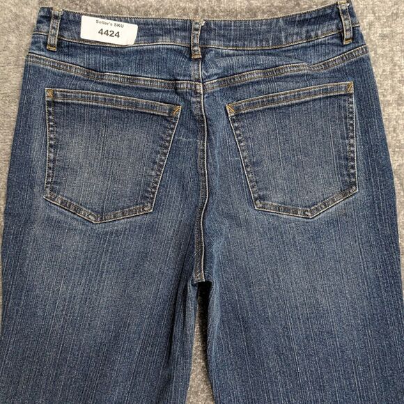 Talbots (Old Tag) Mini Bootcut Jeans Women Size 10 Inseam 30" High-Rise Stretch‎ - Picture 3 of 12
